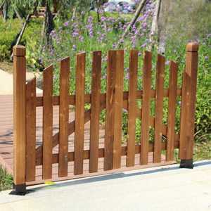 나무 대문 전원주택 방부목 휀스 입구 게이트 정원