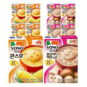 농심 보노 콘스프 (19g, 3입), 5개 + 포르치니버섯스프 (18g, 3입), 5개