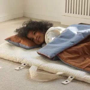 [콤마씨](대전신세계)실키코튼 투톤 낮잠이불+베개 세트(베개솜 포함)5color