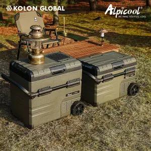 알피쿨 Xpro35 올리브 차량용냉장고 캠핑냉장고 코오롱구입 정식A/S 카키 휴대용 이동식 차박
