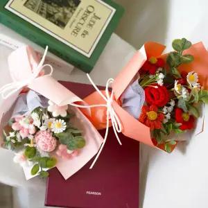 입학식 졸업식 축하 선물 기념일 니트 조화 꽃다발 선샤인부케