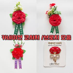 카네이션 코사지 모음/브로치,어버이날,스승의날,화분