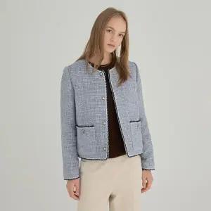 [하프클럽/S쏠레지아]에스쏠레지아 칼라리스 트위드 패딩 자켓 SOOAZPD010