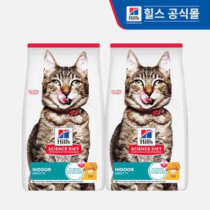 힐스 고양이사료 어덜트 7+ 인도어 1.6kg x 2개 (6446)