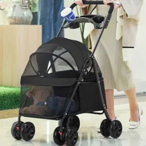 접이식 폴딩 강아지 유모차 중형견 소형견 개모차 애견 산책 개유모차 반려견 웨건 펫모차