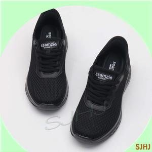 쌈지마켓 MK966 베이직 니트 여성 스포츠 슈즈/블랙/활동형 슈즈 쉬운 착화 부드러운 소재 워킹 러닝 헬스 일상 외출 산책 편의 발에 딱/운전/여행/근무/경량 워킹화