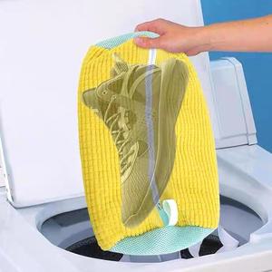 초간편 운동화 빨래망 / 극세사 운동화세탁망 융털 세척 빨래주머니 스니커즈 신발