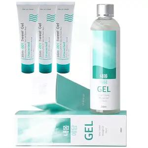 내몸에담 250ml+슬림001 젤 100ml 3개 수용성 러브 바디 마사지 젤 천연 러브제리 무향 약산성