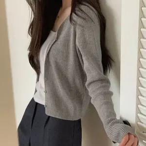 헬리 소프트 골지 니트 가디건 봄 가을 데일리룩 출근룩