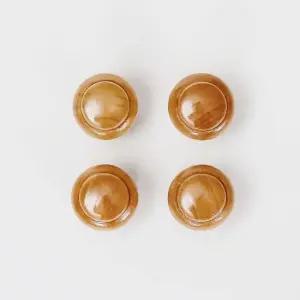 우드 서랍장 손잡이 4p 붙박이 매입형 신발장 고리 빈티지 원형 다용도 부속 장식장 문