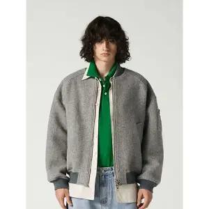 [하프클럽/비바스튜디오]울 블루종 점퍼 - MELANGE