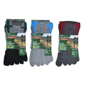 충격완화 남성 스포츠양말 등산양말 5켤레 색상랜덤/핑거/삭스/기능성/양말/발가락/등산/통풍/여름/순면