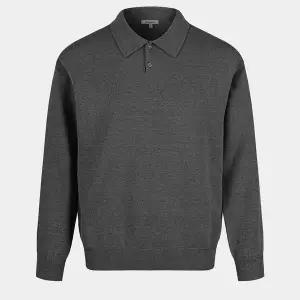 [비르반테](강남점)소프트 워셔블 카라 니트 - 차콜