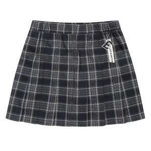 에꼴리에 세이브존03 키링장식 네이비 체크스커트  24C1852-NY