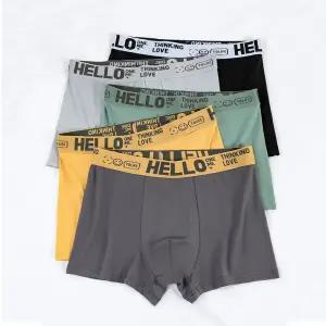 5개세트 헬로 성인남자 학생 사계절 사방스판 기능성 스판 드로즈 팬티세트