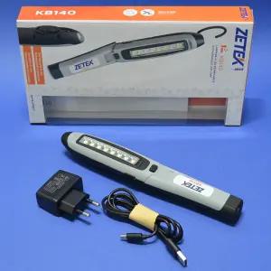 제텍 ZETEK 충전식작업등 KB140 전면LED랜턴+상단LED랜턴 밝기 400루멘 라이트 카센터 캠핑 낚시 조명등