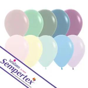 셈퍼텍스 13cm 라운드풍선 100개입_파스텔