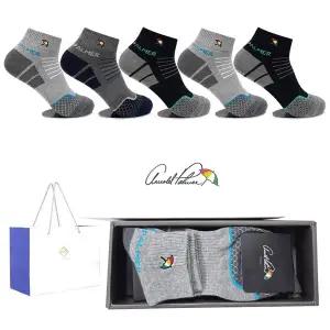 [아놀드파마] 5족구성 쇼핑백 남자양말선물세트 AP5613