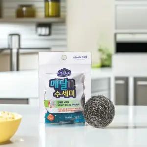 크린 메탈 수세미 철수세미 크린랩 (5개) 설거지용품 석쇠 불판 세척 다목적 청소용