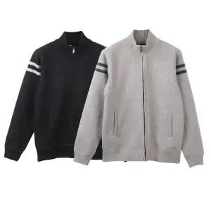 남자 집업 니트 점퍼 겨울 남성 잠바 사무실 가디건 기모 보온 따뜻한 회사