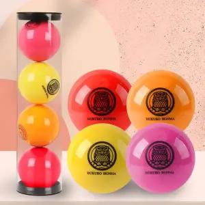 [부쿠로혼마] 3피스 협회 인증공인구 파크골프공 멀티컬러 4구 (B5FUPB03)