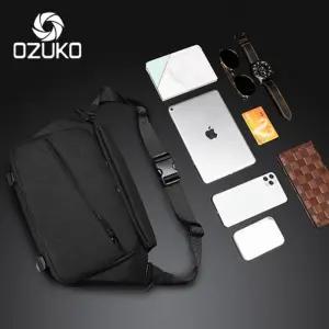 젊은남자 간편출근 핸드폰충전 슬링백 핸즈프리 작은가방