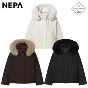 겨울용 여성 아르테 고어텍스 윈드스토퍼 숏 구스 다운 자켓 - 7L82080