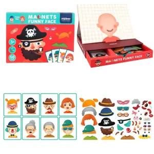 눈코입 얼굴 꾸미기 자석 스티커 남아 어린이 3살 그림?추기