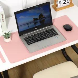 가죽 스티치 대형 80x40cm 데스크 장 패드 매트 책상 깔끔한 마우스 키보드 패드