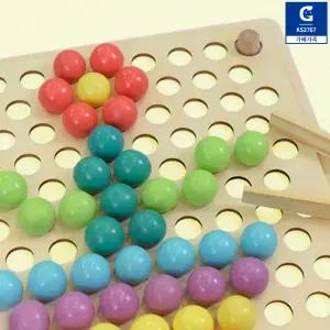 가베가족 원목 구슬 옮기기 소근육발달 수세기 색인지 색분류 매칭놀이 도형 블럭 장난감