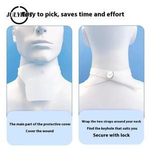 트랙 샤워 커버 방패 방수 기관내 삽관 커버 목 피부 친화적인 실리콘 방수 통기성 목욕 목 마스크