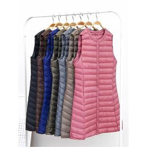 여성용 초경량 다운 퀄리티 하이 신상 조끼 재킷 캐주얼 따뜻한 슬림 겨울 코트