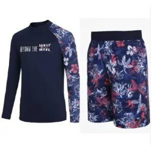 [롯데백화점]레노마 남성비치 언밸런스 래쉬가드 상하세트TS19993MS19993