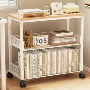 책상밑수납 책꽂이 바퀴달린 이동식 트롤리 선반
