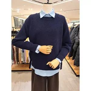 [파프리카](김해점)블루셔츠 라이닝 네이비 니트 세트 SK4AAB01