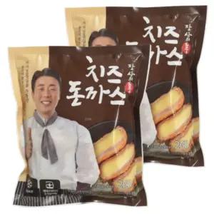 장사의신 밀키트 돈카츠 튀겨나온 치즈 돈까스 냉동식품 2개입 x 2팩