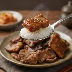 (1)스마일푸드 국내산 한돈 돼지 양념 갈비 국내산 과일 양념 1.5kg(4~6인분)