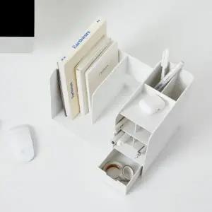 [하프클럽/]서랍형 책꽂이 하이브 수납함 화이트 색상 펜홀더 정리박스 트