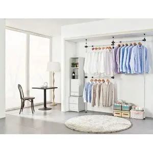 [하프클럽/]원룸행거 드레스룸 옷걸이 공구없이 공간활용 가정용행거 25mm