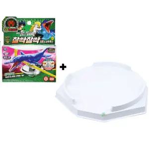 공룡메카드 공룡배틀팽이 찰싹찰싹 크로노사우루스 + 대형 팽이판 크로노사우르스