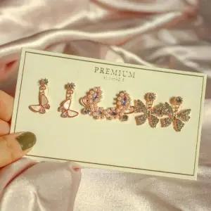 나비 디자인 귀걸이 귀찌 세트 데일리 악세서리 (WFKBNMJ)