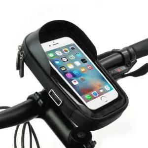 블랙방수거치대 블랙 거치백 핸드폰가방 휴대폰거치자전거 방수 (WFKC5VE)