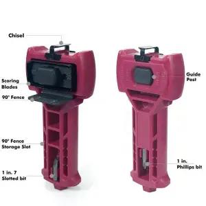 AB11-도어 래치 키트 도어 래치 모티스 도구 1-38In OR 1-34In 두꺼운 도어용 도어 설치 키트 잠금 구멍 톱