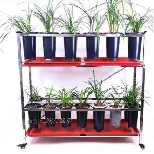 난거치대 화분 벤치 받침대 원형 2단 정리함 진열대