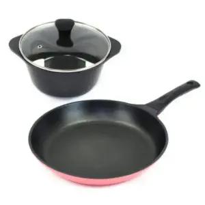 키친아트 쿡웨어 2종세트 PFOA FREE후라이팬 세라믹 코팅냄비 20양수 28프라이팬 세트