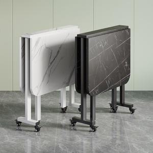 폴딩 테이블 접이식 거실 원목 간이 다용도 책상 벽면