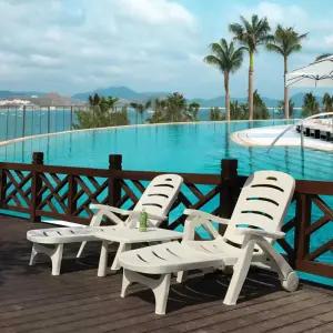 해변 선베드 리조트 접이식 비치체어 일광욕 야외