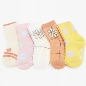 깜찍한 플라워 패턴 유아동 양말 5족 꽃모양 삭스