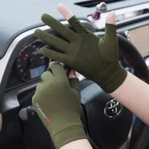 윈드쿨 남성 2컷 스포츠 장갑(그린) UV차단 논슬립 등산장갑