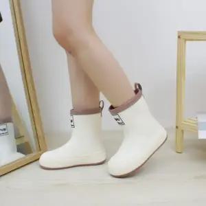 가벼운 장마 여성 레인부츠 미들라인 패션장화 부츠 패션 미들 신발 슈즈 장마철 여성 방수 장화